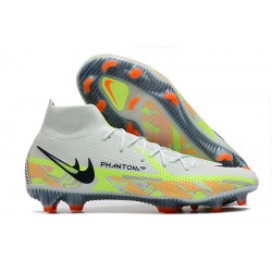 Nike Phantom GT Elite Dynamic Fit FG High-top White Green Black Men Soccer Cleats 