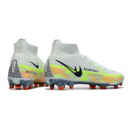 Nike Phantom GT Elite Dynamic Fit FG High-top White Green Black Men Soccer Cleats 