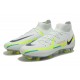 Nike Phantom GT Elite Dynamic Fit FG High-top White Green Men Soccer Cleats 