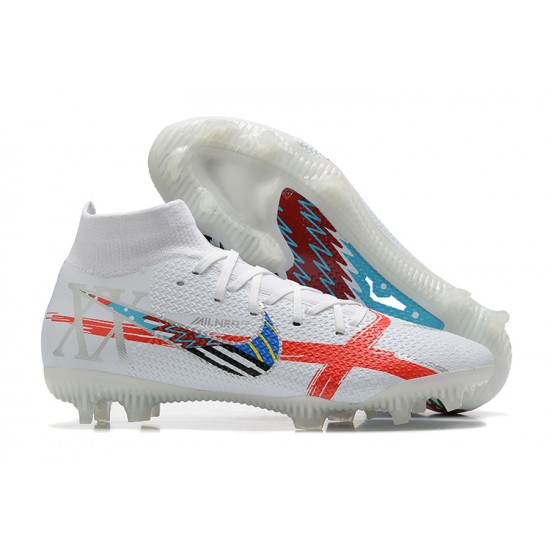 Nike Phantom GT Elite Dynamic Fit FG High-top White Men Soccer Cleats 