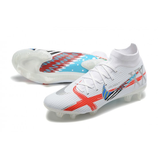 Nike Phantom GT Elite Dynamic Fit FG High-top White Men Soccer Cleats 