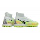 Nike Phantom GT Elite Dynamic Fit TF High-top Grey Green Men Soccer Cleats 