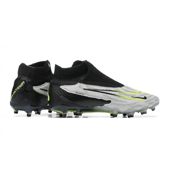 Nike Phantom GX Elite FG Black White Women And Men Soccer Cleats 