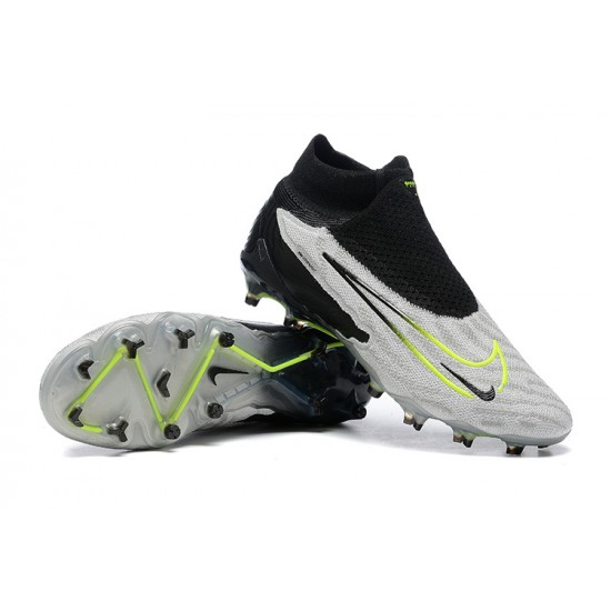 Nike Phantom GX Elite FG Black White Women And Men Soccer Cleats 