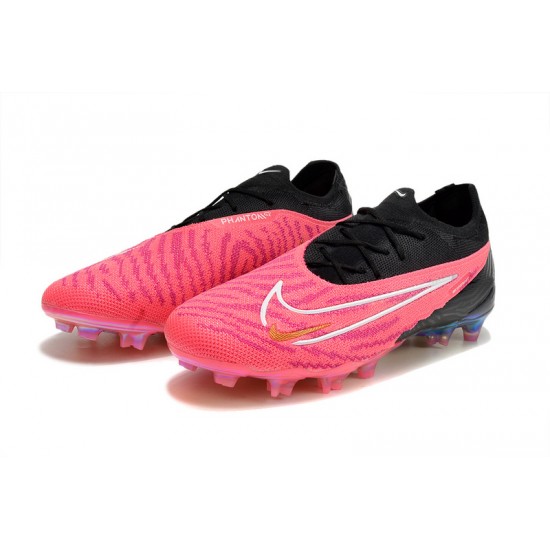 Nike Phantom GX Elite FG Blue Black Pink Women And Men Soccer Cleats 