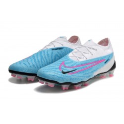 Nike Phantom GX Elite FG Blue White Women And Men Soccer Cleats 