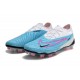 Nike Phantom GX Elite FG Blue White Women And Men Soccer Cleats 