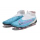 Nike Phantom GX Elite FG Blue White Women And Men Soccer Cleats 