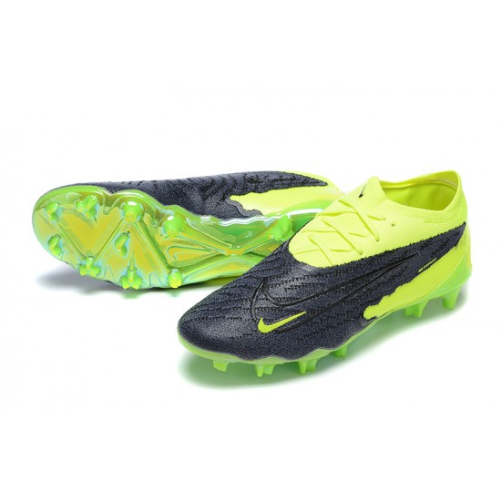 Nike Phantom GX Elite FG Green Black Women And Men Soccer Cleats 