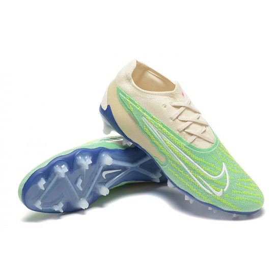 Nike Phantom GX Elite FG Green Khaki Women And Men Soccer Cleats 