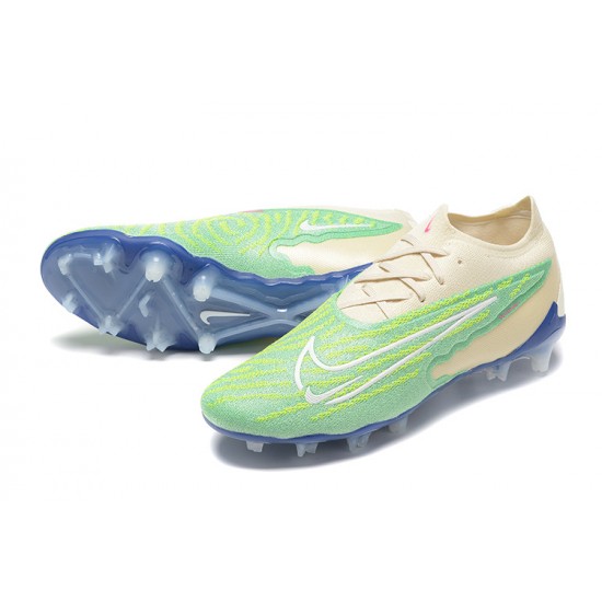 Nike Phantom GX Elite FG Green Khaki Women And Men Soccer Cleats 