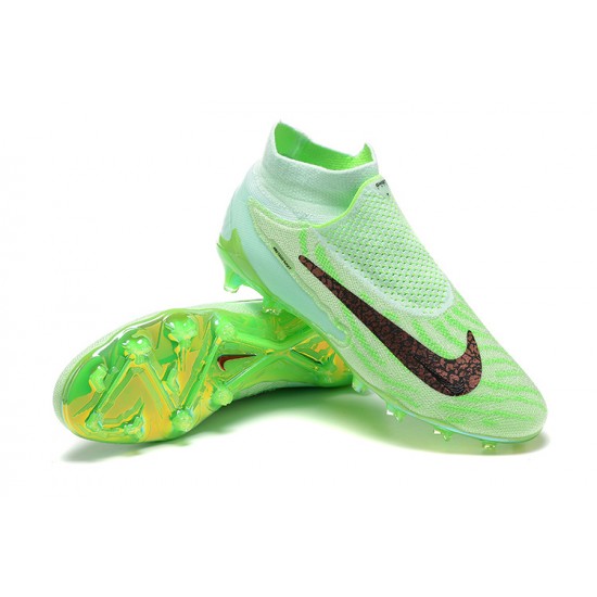 Nike Phantom GX Elite FG High-top Green Women And Men Soccer Cleats 