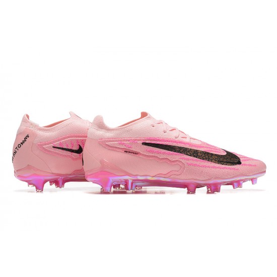 Nike Phantom GX Elite FG High-top Pink Women And Men Soccer Cleats 