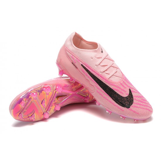 Nike Phantom GX Elite FG High-top Pink Women And Men Soccer Cleats 