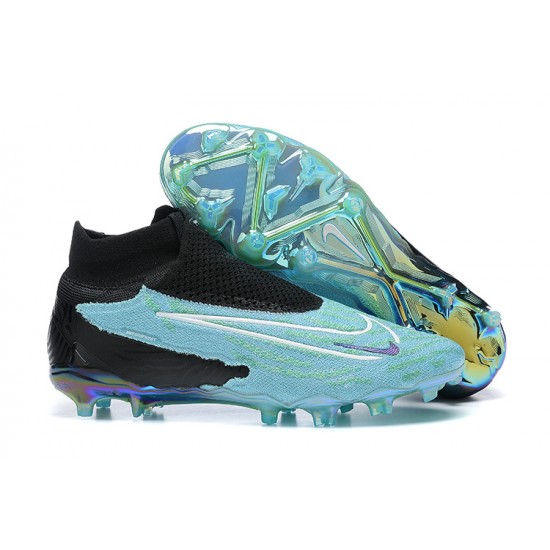 Nike Phantom GX Elite FG Turquoise Black Women And Men Soccer Cleats 