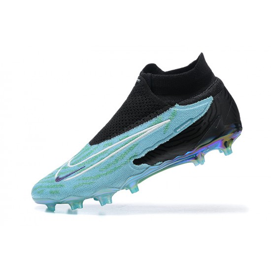 Nike Phantom GX Elite FG Turquoise Black Women And Men Soccer Cleats 