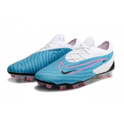 Nike Phantom GX Elite FG White Blue Women And Men Soccer Cleats 