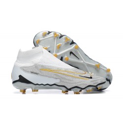 Nike Phantom GX Elite FG White Glod Women And Men Soccer Cleats 