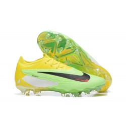 Nike Phantom GX Elite FG Yellow Green Women And Men Soccer Cleats 