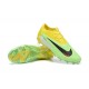 Nike Phantom GX Elite FG Yellow Green Women And Men Soccer Cleats 