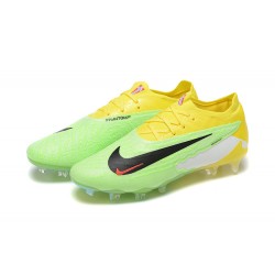 Nike Phantom GX Elite FG Yellow Green Women And Men Soccer Cleats 