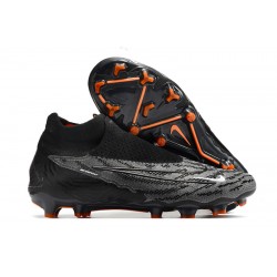 Nike Phantom GX Elite FG Black Orange Women And Men Soccer Cleats 