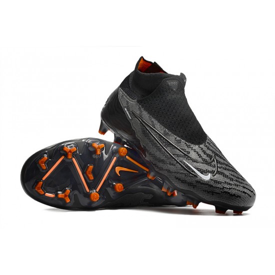 Nike Phantom GX Elite FG Black Orange Women And Men Soccer Cleats 