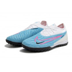 Nike Phantom GX Elite TF Blue White Women And Men Soccer Cleats 