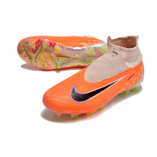 Nike Phantom GX Elite FG Orange White Women And Men Soccer Cleats 