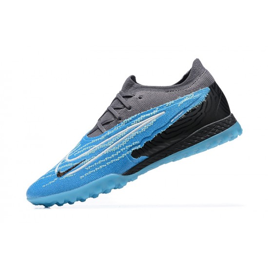 Nike Phantom GX Elite TF Black Blue Women And Men Soccer Cleats