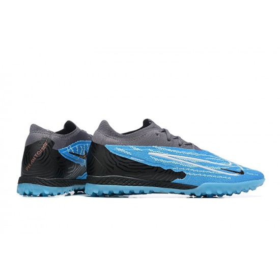 Nike Phantom GX Elite TF Black Blue Women And Men Soccer Cleats