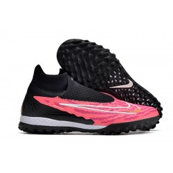 Nike Phantom GX Elite TF Black Pink Women And Men Soccer Cleats 