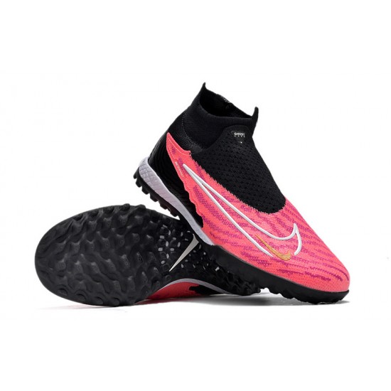 Nike Phantom GX Elite TF Black Pink Women And Men Soccer Cleats 