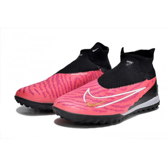 Nike Phantom GX Elite TF Black Pink Women And Men Soccer Cleats 