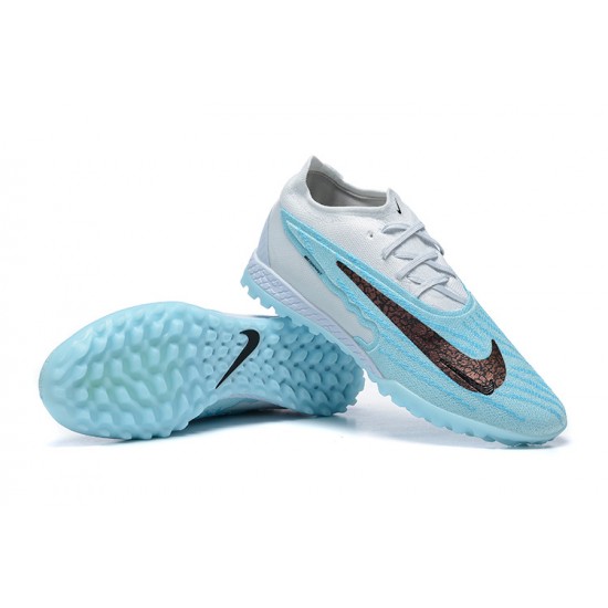 Nike Phantom GX Elite TF Blue White Women And Men Soccer Cleats 