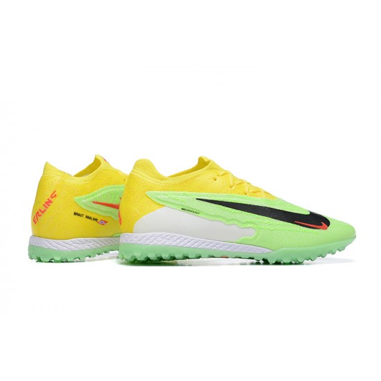 Nike Phantom GX Elite TF Green Yellow Women And Men Soccer Cleats 