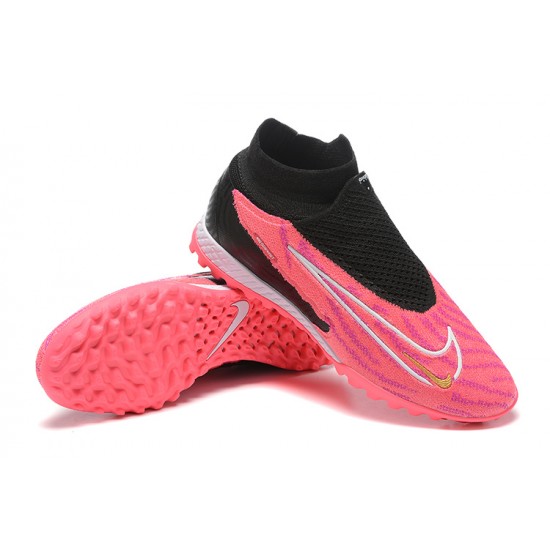 Nike Phantom GX Elite TF High-top Black Pink Women And Men Soccer Cleats 