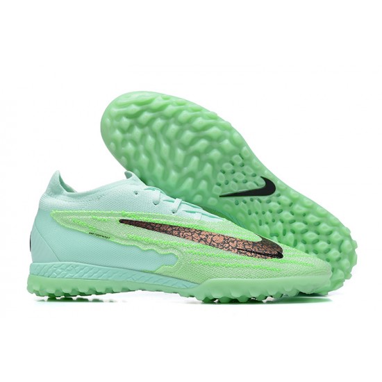 Nike Phantom GX Elite TF High-top Green Women And Men Soccer Cleats 