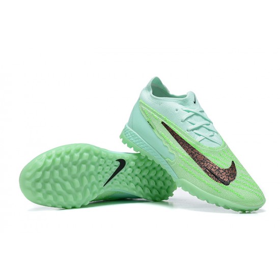 Nike Phantom GX Elite TF High-top Green Women And Men Soccer Cleats 