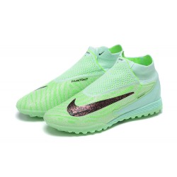 Nike Phantom GX Elite TF High-top Light Green Women And Men Soccer Cleats 