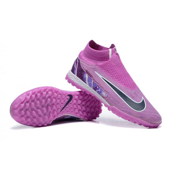 Nike Phantom GX Elite TF High-top Purple Women And Men Soccer Cleats 