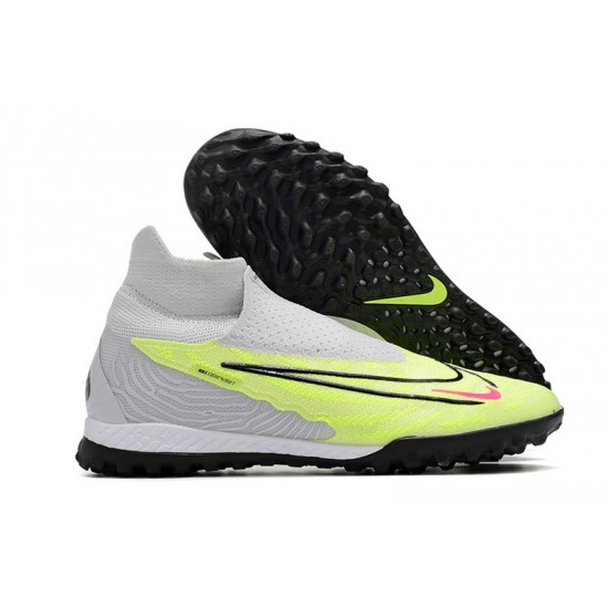 Nike Phantom GX Elite TF White Green Women And Men Soccer Cleats 