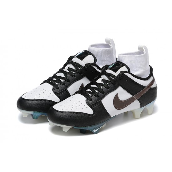 Nike VaPOr Ede Dunk Panda High-Top Black White For Men Soccer Cleats 