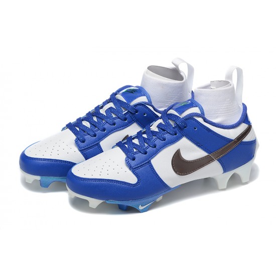 Nike VaPOr Ede Dunk Panda High-Top Blue White For Men Soccer Cleats 