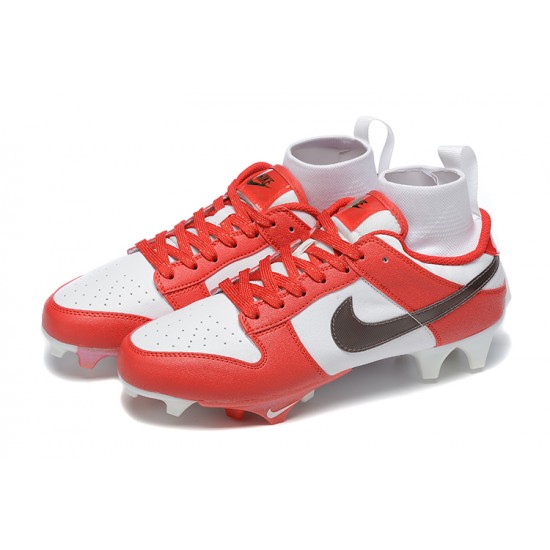 Nike VaPOr Ede Dunk Panda High-Top Red White For Men Soccer Cleats 