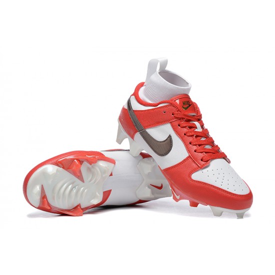 Nike VaPOr Ede Dunk Panda High-Top Red White For Men Soccer Cleats 