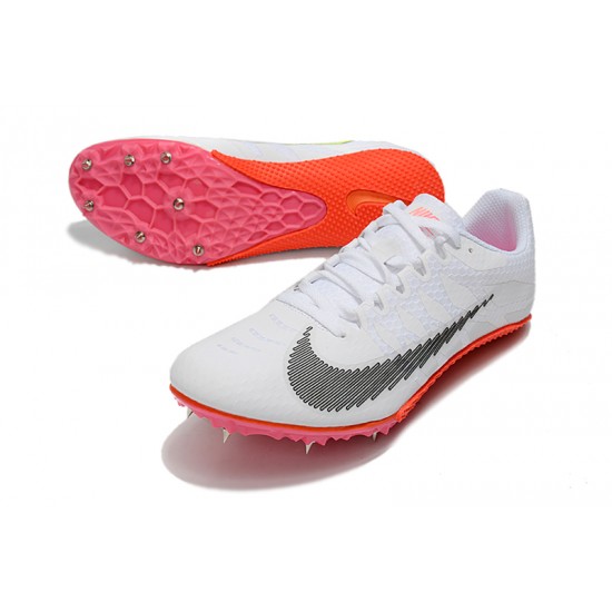 Nike Air Zoom Rival Low-top White Pink Track Running Shoes 