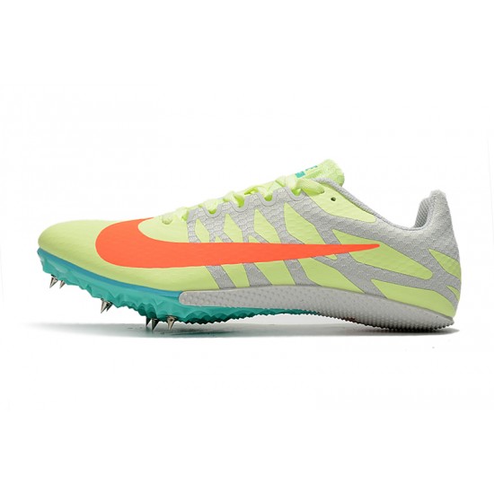 Nike Air Zoom Rival S9 Low-top Grey Green Turqoise Track Running Shoes 