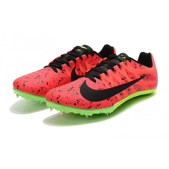 Nike Air Zoom Rival S9 Low-top Red Black Green Track Running Shoes 