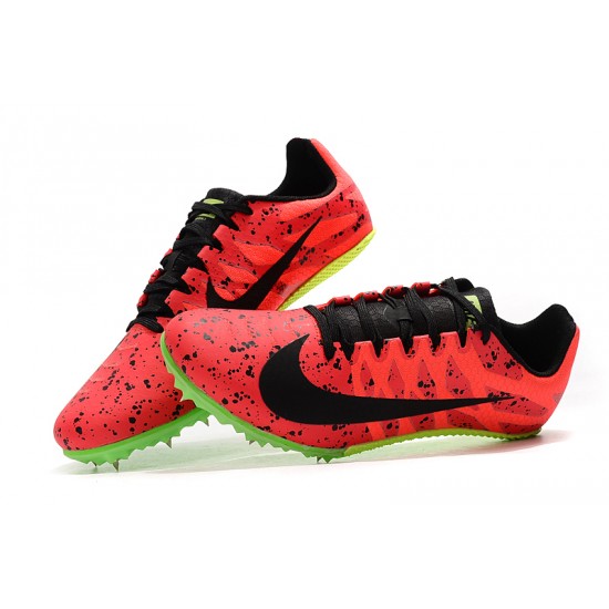 Nike Air Zoom Rival S9 Low-top Red Black Green Track Running Shoes 